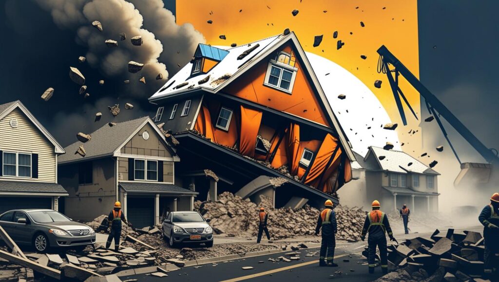 residential building unconttrolled collapse