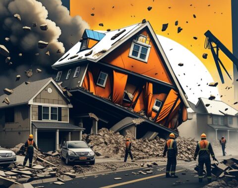 residential building unconttrolled collapse